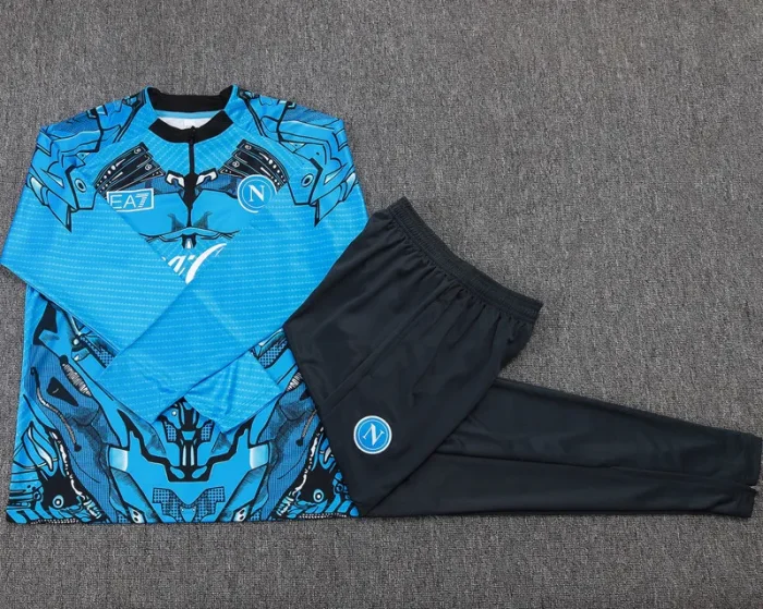 25-26 Napoli Blue Half Pull Tracksuit #B2588(半拉链)