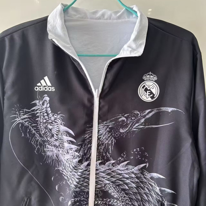 24-25 RMA White & Black Double Sided Windbreaker (双面风衣)(龙)