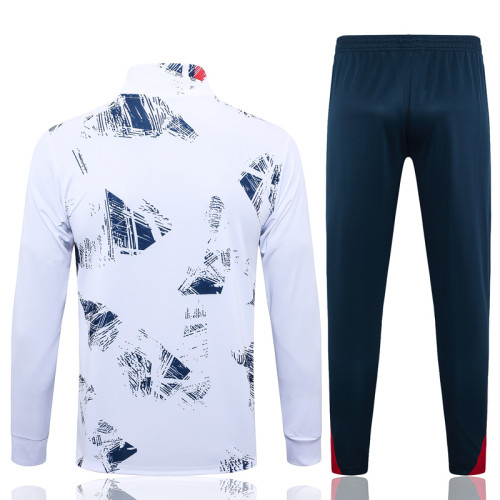 24-25 PSG White Jacket Tracksuit #A753(喷墨)