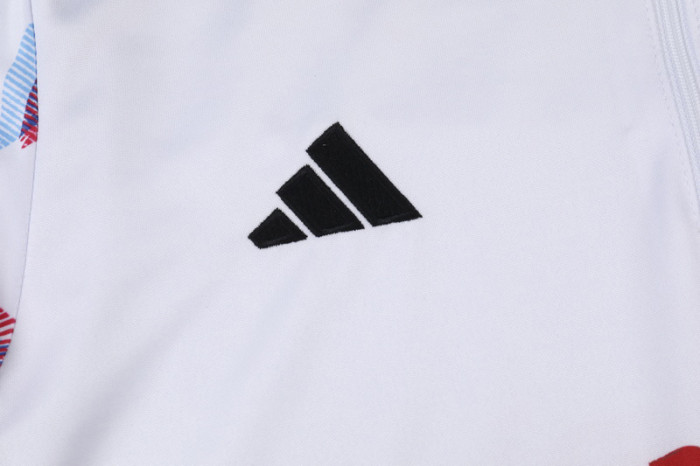 24-25 Japan White Kids Half Pull Tracksuit (半拉链)(悟空)