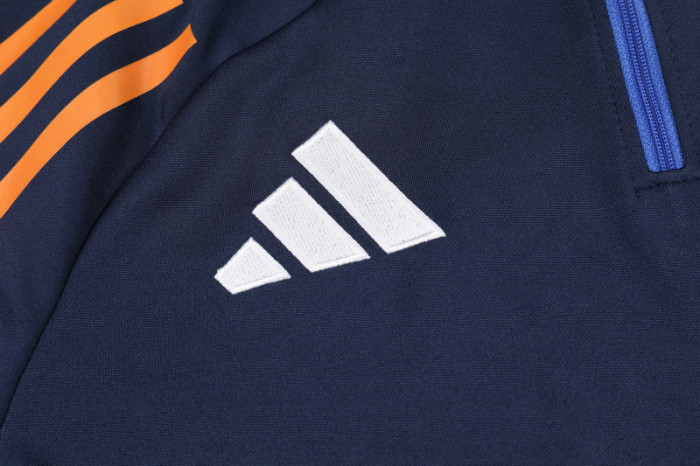 24-25 JUV Royal blue Kids Half Pull Tracksuit (童装)(半拉链)