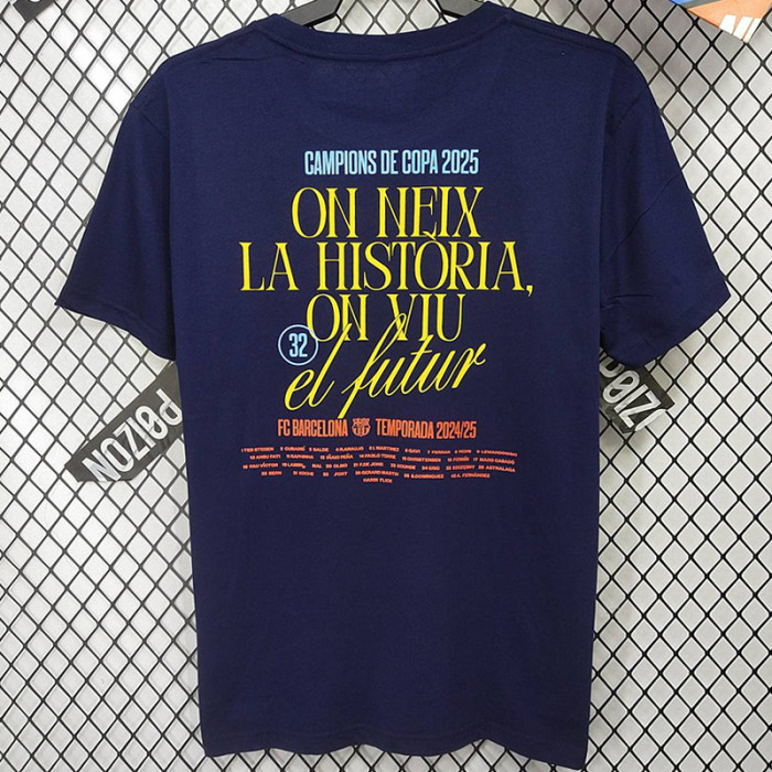 2025 BAR Royal blue CAMPIONs High Quality Casual T-Shirt (宝蓝)