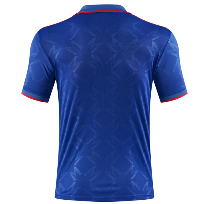 25-26 Man Utd Fancy blue Polo Short Sleeve