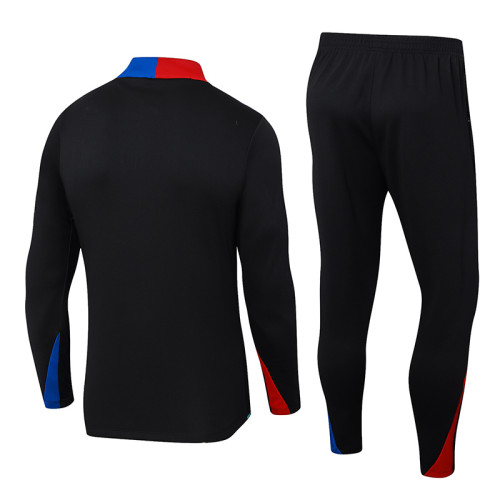 24-25 BAR Black Half Pull Tracksuit (半拉链)