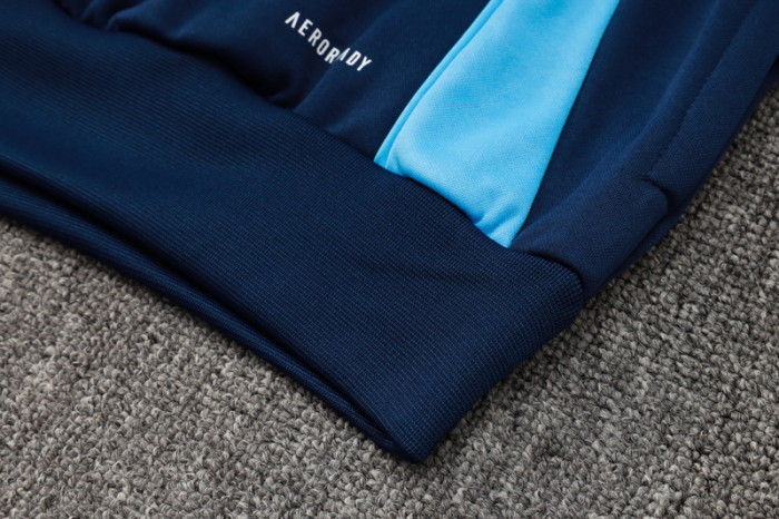 24-25 ARS Royal blue Hoodie Half Pull Tracksuit #F607半拉连帽