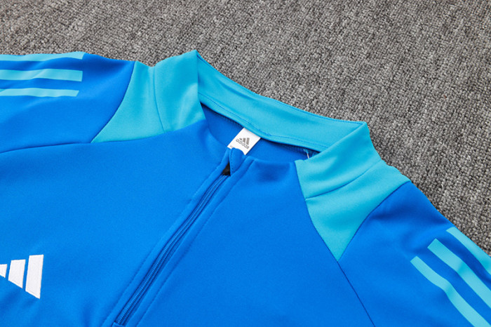 2024 AD Fancy Blue Half Pull Tracksuit #06(半拉链)
