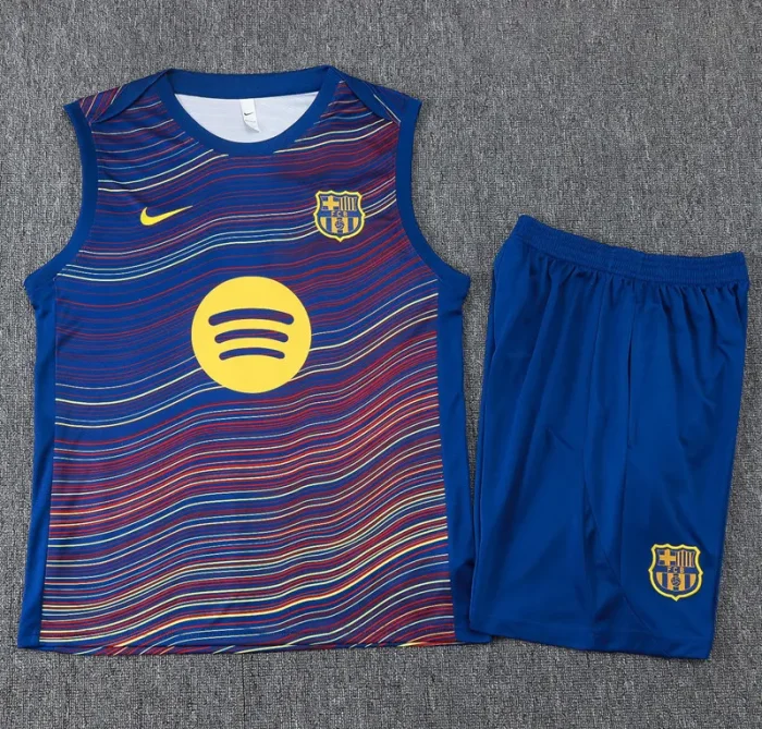 25-26 BAR Fancy blue Tank top and shorts suit #D25209