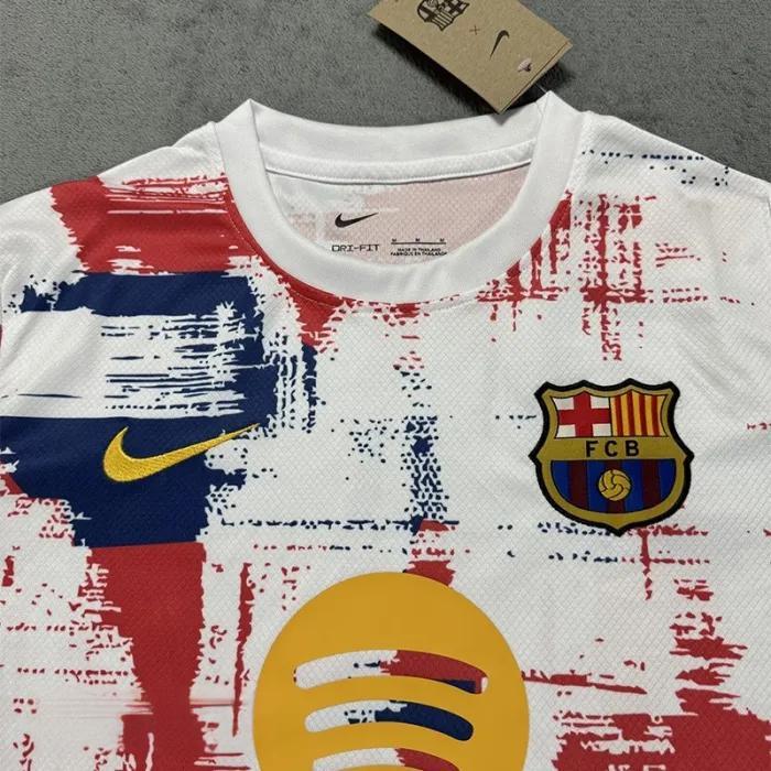 25-26 BAR Special Edition White Red Fans Training Shirts