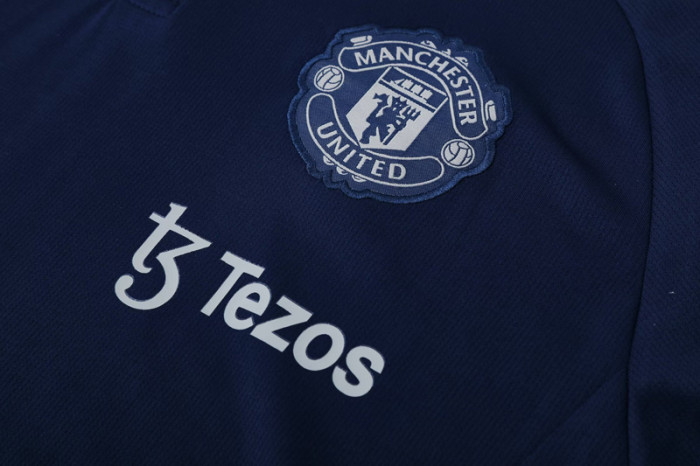 25-26  Man Utd Royal blue Polo Tracksuit
