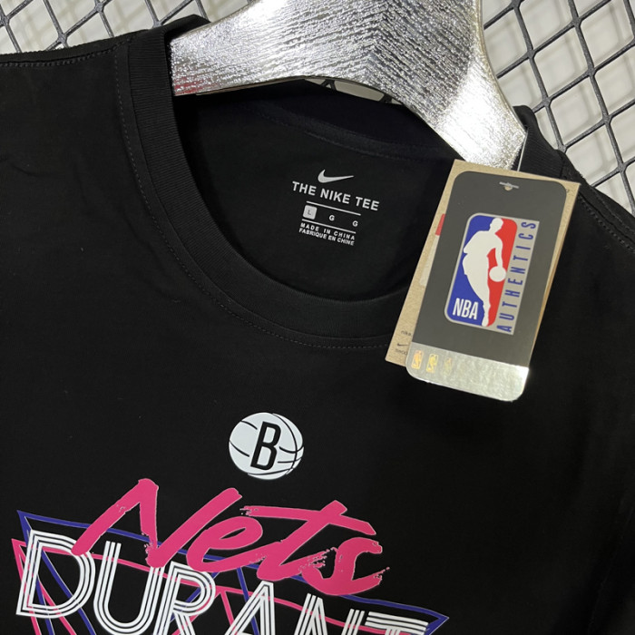 T166 BULLS DURANT #7 Black High Quality Casual T-Shirt