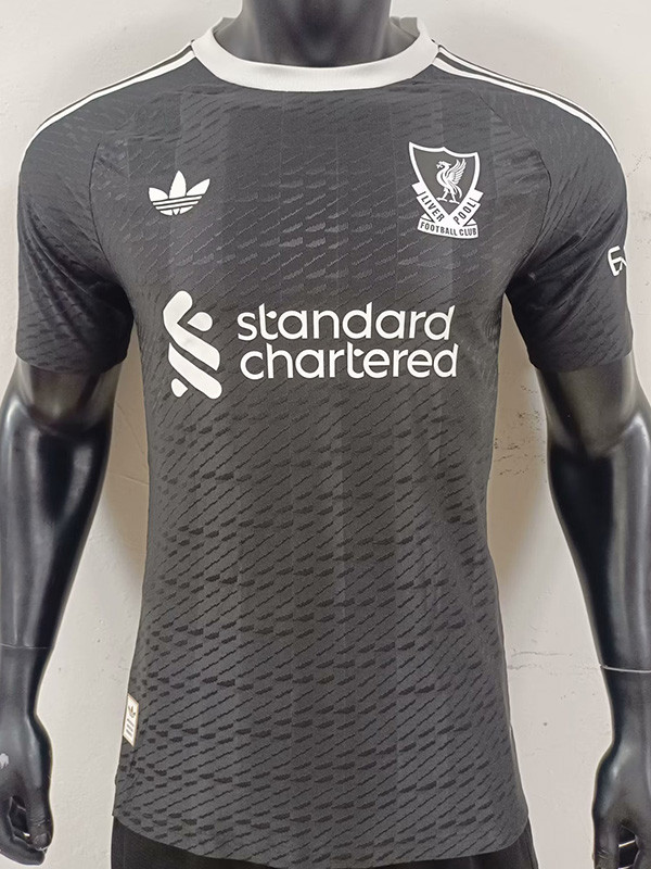 25-26 LIV Black Goalkeeper Player Version Soccer Jersey