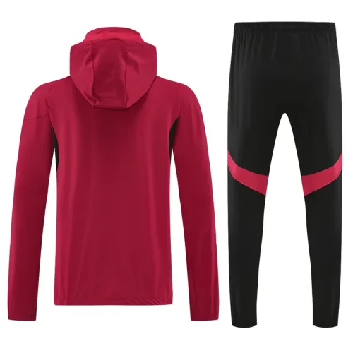 25-26 Man Utd Red Hoodie Jacket Tracksuit