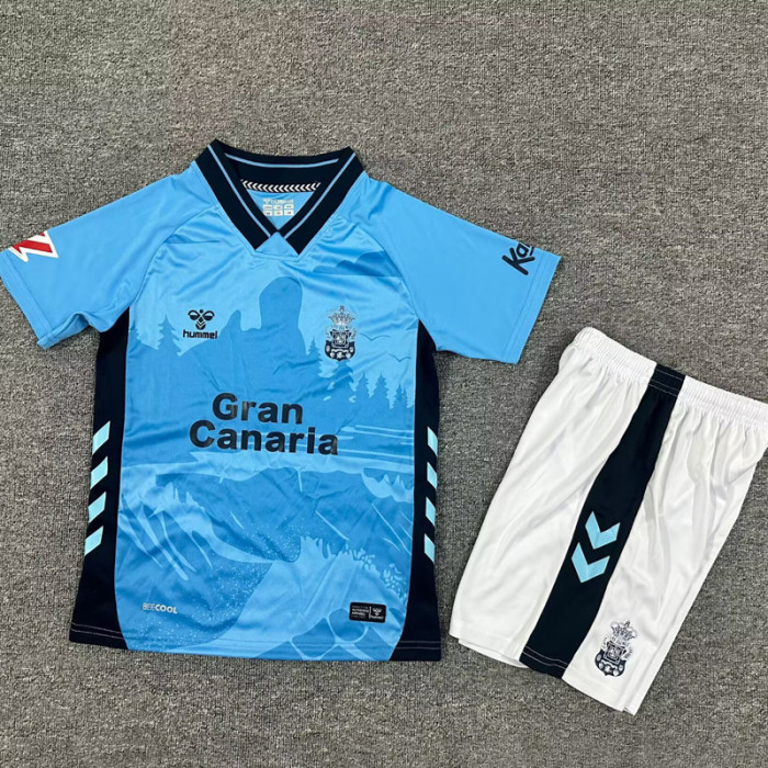 2025-26 Las Palmas Away Kids Soccer Jersey