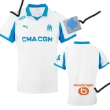 2025-26 Marseille Home Long Sleeve Soccer Jersey (长袖)