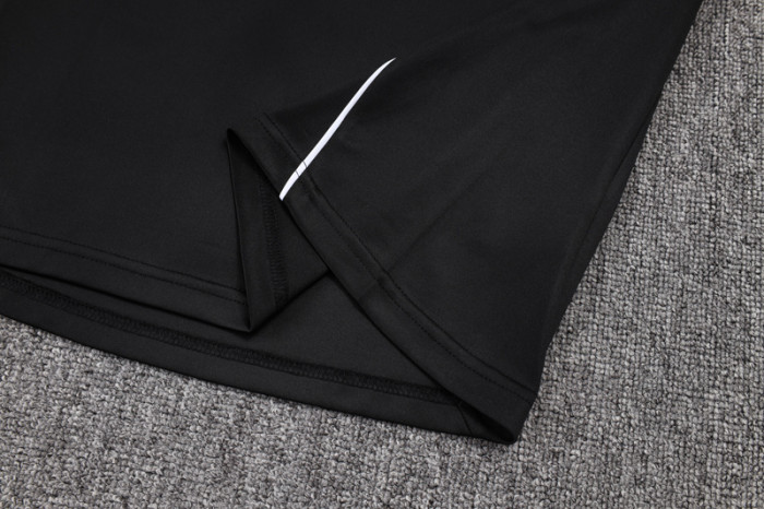 25-26 Argentina Black Kids Half Pull Tracksuit #E25130(童装)(半拉链)