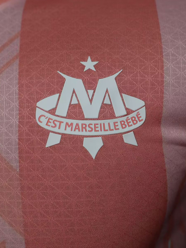 2025-26 Marseille pink co-branded player versiontraining jersey