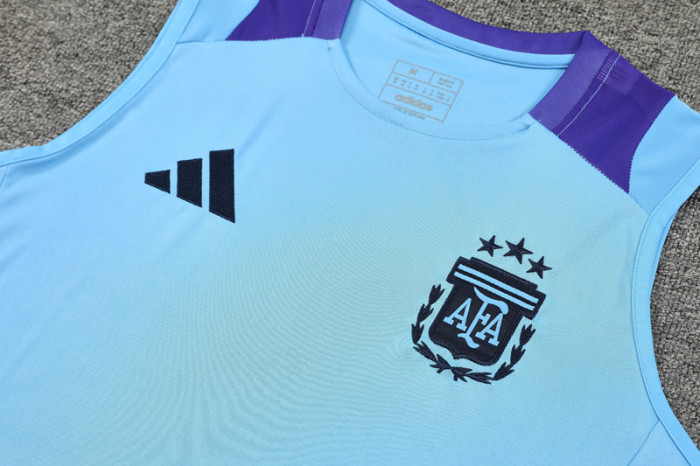 24-25 Argentina Light blue Tank top and shorts suit