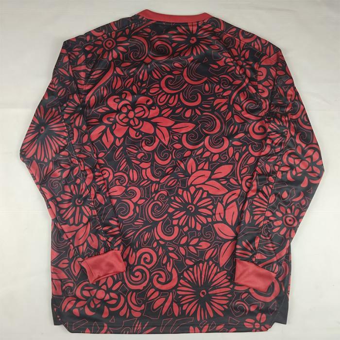 2025-26 Palestina FC Red Long Sleeve Training shirts (阿拉伯文)(长袖)
