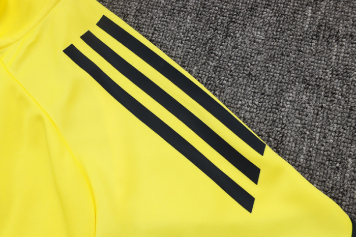 2025-26 RMA Yellow Kids Jacket Tracksuit #E25112(童装）