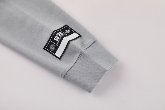 24-25 Man Utd Grey Hoodie Tracksuit (卫衣套装)