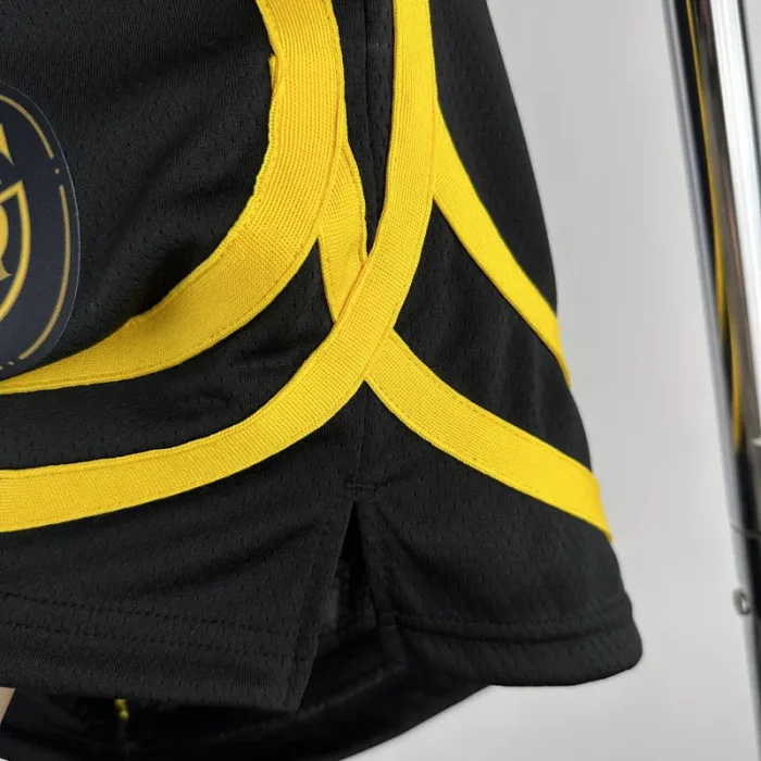 2023-24 WARRIORS Black City Edition Top Quality NBA Pants