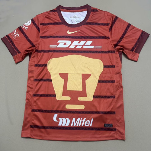 24-25 Pumas UNAM Red Goalkeeper Fans Soccer Jersey