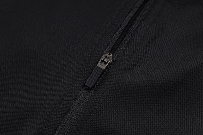 25-26 PSG Jordan Black Kids Half Pull Tracksuit #E25132(童装)(半拉链)