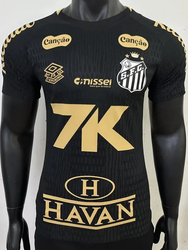 25-26 Santos FC Black Special Edition Player VersionTraining Shirts