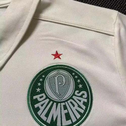 25-26 Palmeiras White Polo Short Sleeve