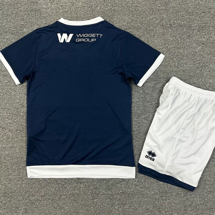 25-26 Millwall Home Kids Soccer Jersey