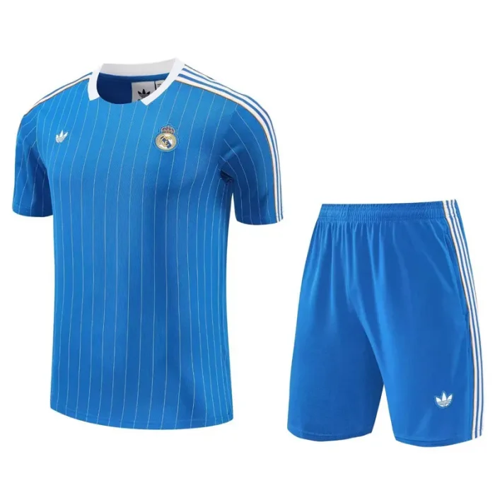 25-26 RMA Blue Training Short Suit #条纹