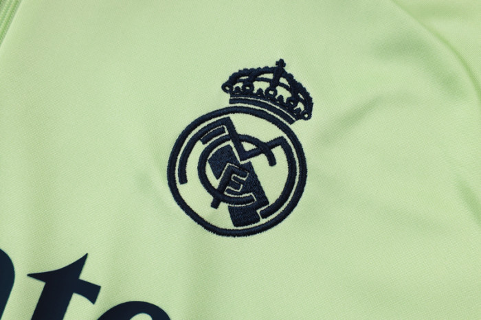 2025-26 RMA Light green Kids Half Pull Tracksuit#E2567(童装)(半拉链)