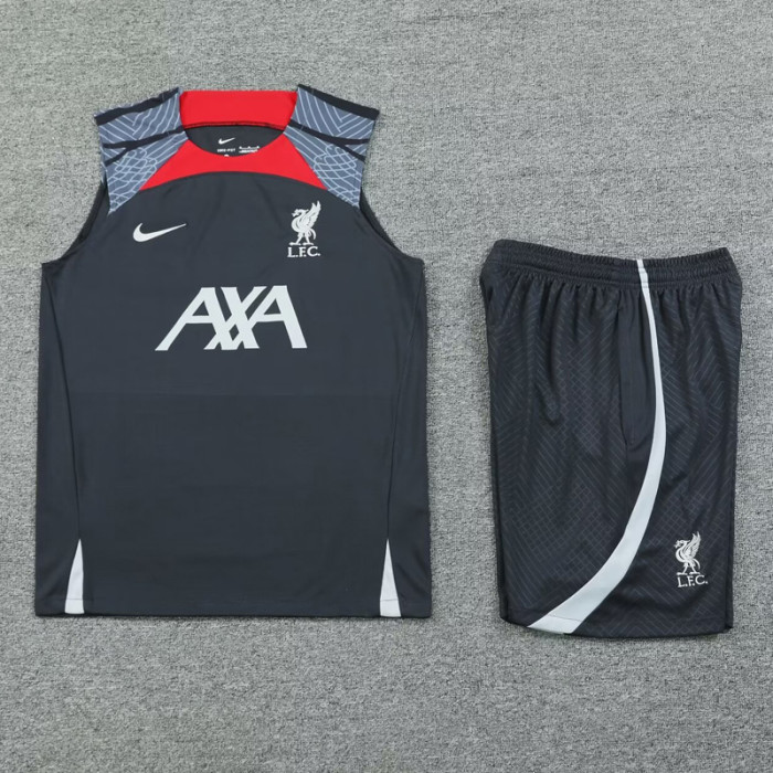 24-25 LIV Dark gray Tank top and shorts suit