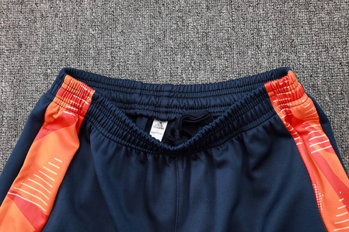 24-25 Man Utd Royal blue Kids Half Pull Tracksuit (童装)(半拉链)