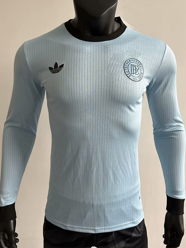 24-25 Germany Blue 125th Anniversary Long Sleeve Player Version Soccer Jersey (长袖球员)