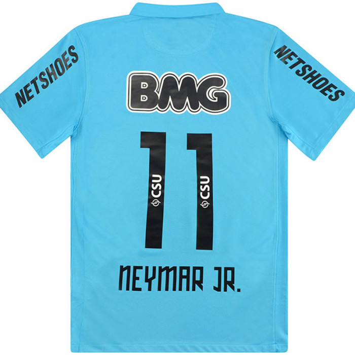 2012-2013 Santos FC Blue Retro Soccer Jersey