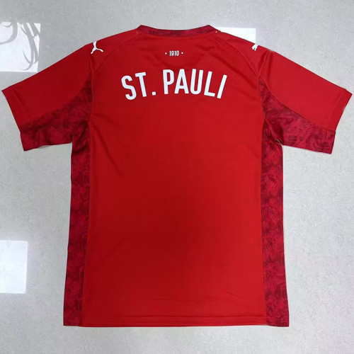 2025-26 ST PAULI Red Fans Soccer Jersey