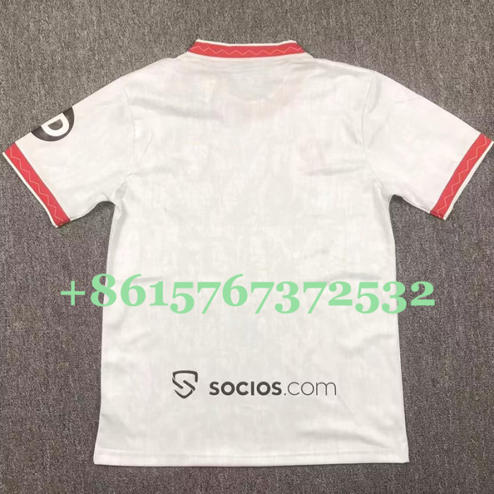 24-25 Sevilla Home Fans Soccer Jersey *Midea