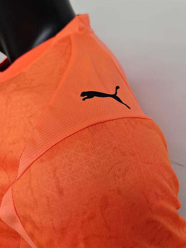 25-26 Man City Orange Player Version Soccer Jersey
