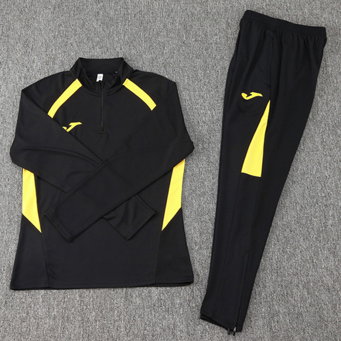 2024 JOM Black Half Pull Tracksuit (半拉链)