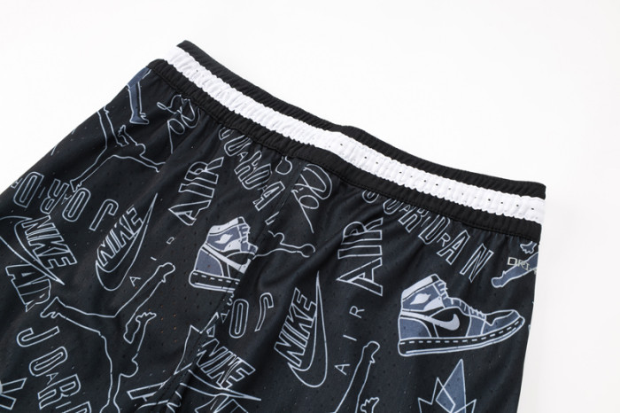C2441 Jordan Black Casual Short Pants