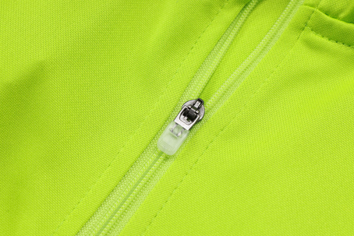 2025-26 RMA Grass green Kids Half Pull Tracksuit#E2574(童装)(半拉链)