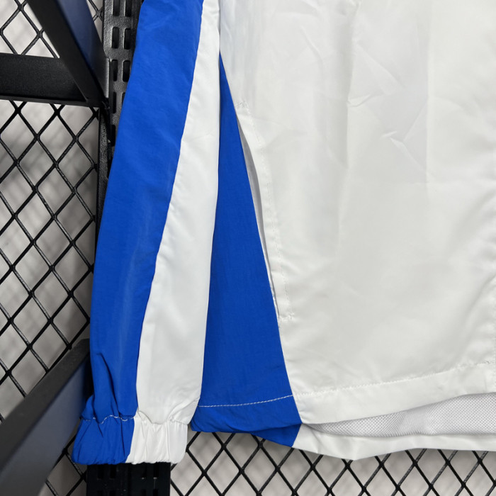 24-25 Brazil White Windbreaker (蓝边)