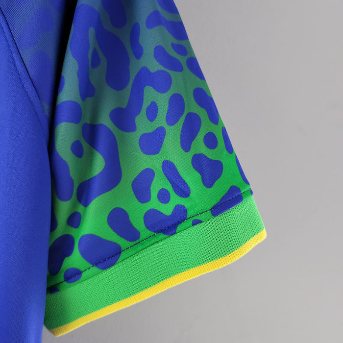 22-23 Brazil Away World Cup Fans Soccer Jersey