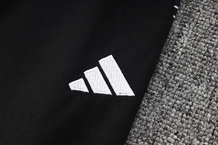 24-25 AD Black Half Pull Tracksuit #06 (半拉链)
