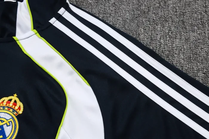 2025-26 RMA Royal blue Kids Half Pull Tracksuit#E2571(童装)(半拉链)
