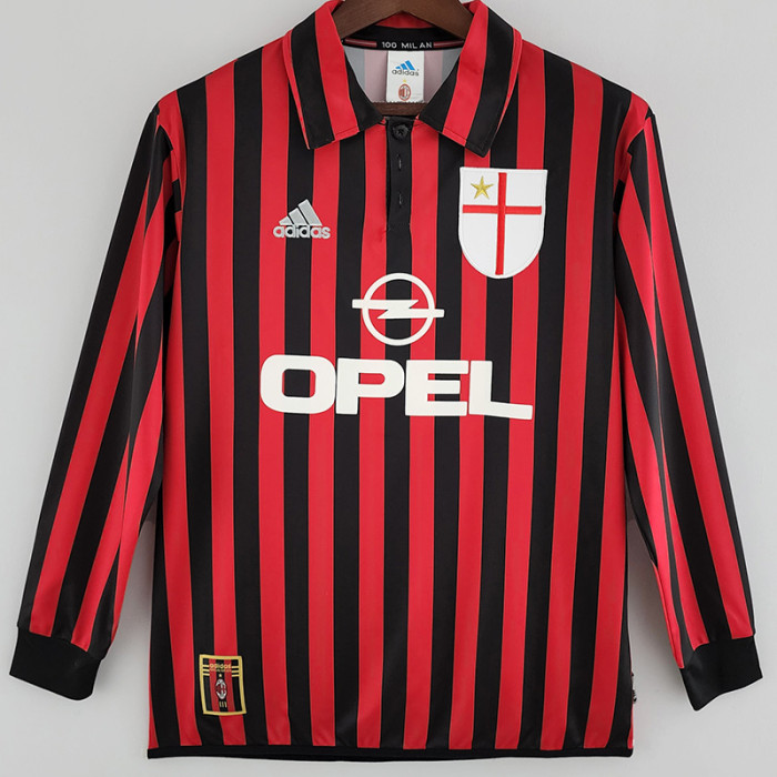 1999-2000 ACM Home Long Sleeve Retro Soccer Jersey (长袖)