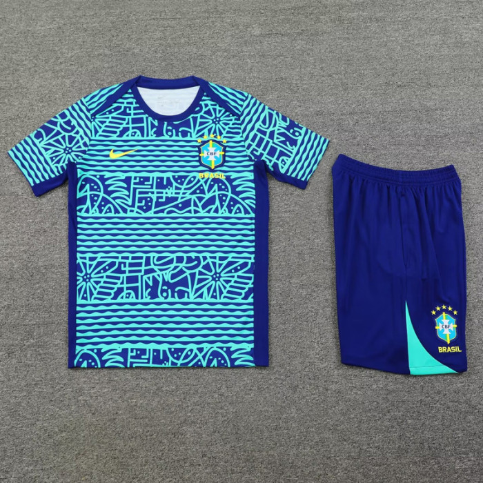 24-25 Brazil Fancy blue Training Short Suit