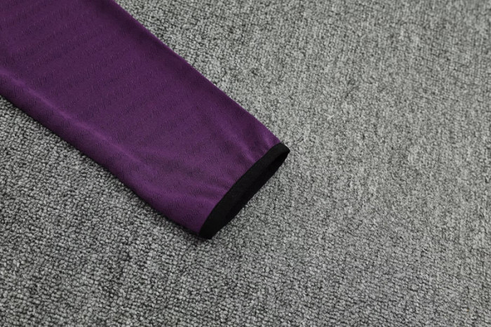 2025-26 Man Utd Purple Half Pull Tracksuit (半拉链）