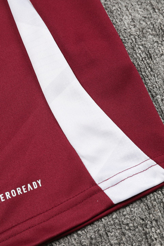 24-25 Bayern Deep Red Kids Half Pull Tracksuit (童装)(半拉链)
